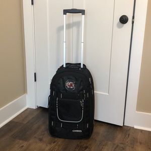University of South Carolina logo carry on luggage